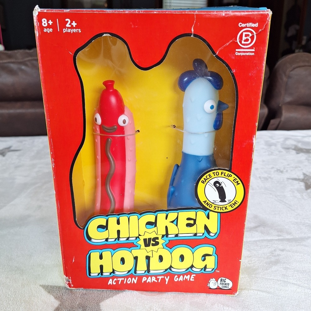 Chicken Vs. Hotdog Action Party Game Big Potato Ultimate Flipping Challenge